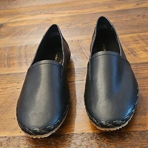 Nwot Aetrex Women’s Black Slip-On Espadrille Flats